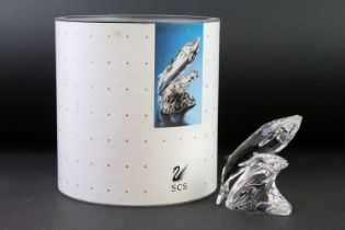 Swarovski Crystal Society annual edition 1992 "Care for me" - the Whales, boxed