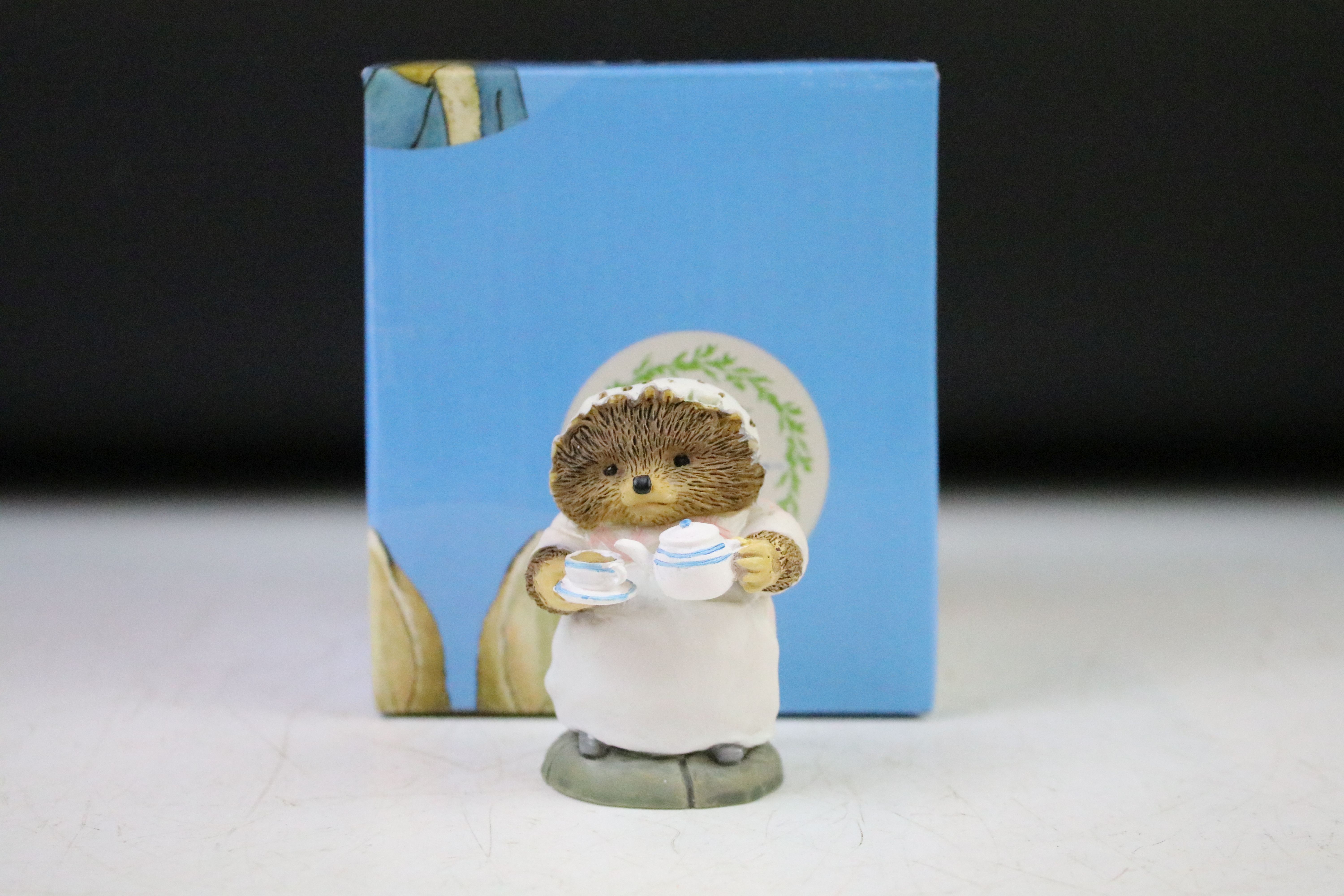 Group of seven boxed & unboxed Beatrix Potter figurines to include 3 x Beswick (Mrs Tiggy Winkle, - Image 20 of 22