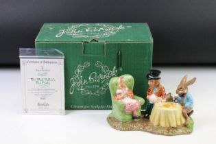 Beswick 'The Mad Hatter's Tea Party' porcelain figure group, LC 1, ltd edn no. 227/1998, with CoA,