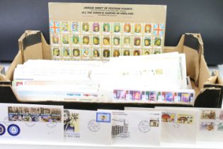 Collection of first day covers dating from the 1980s and 1990s.