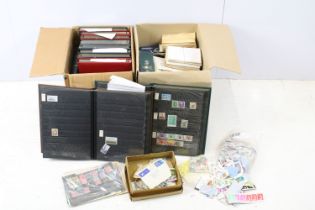 Collection of assorted world stamps in albums, mostly late 20th Century together with a collection