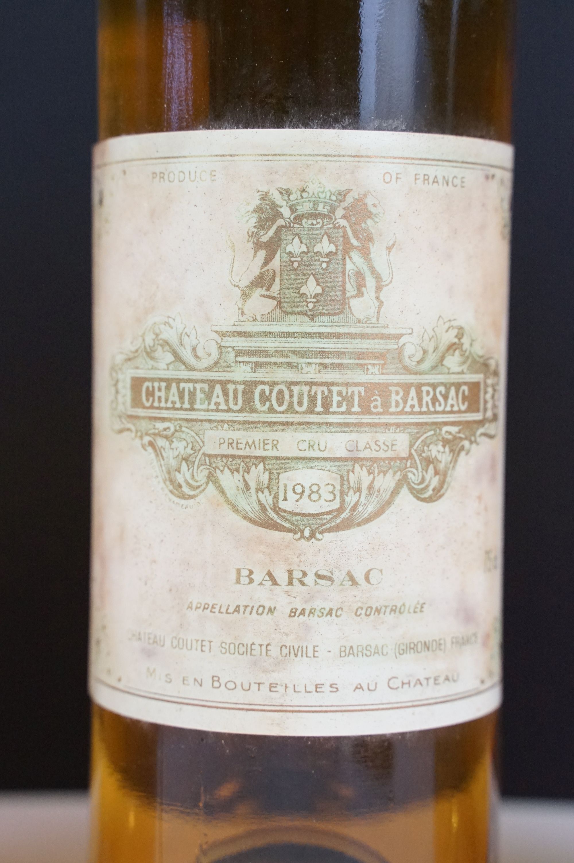 Four bottles of Chateau Coutet a Barsac premier cru classe 1983, 75cl.All sealed. - Image 2 of 4