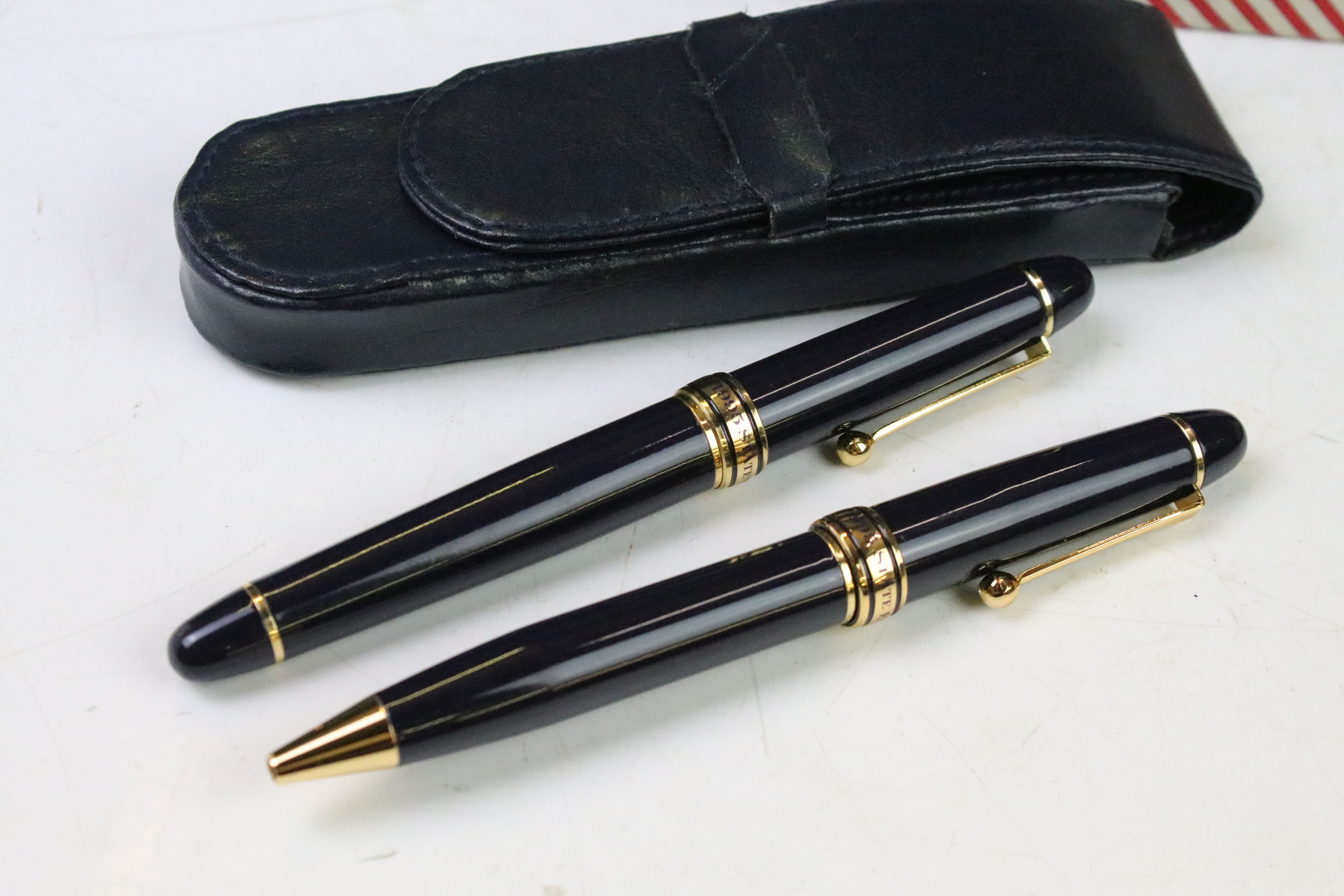 Group of seven vintage pens / pen sets to include Platignum Reliance fountain pen, Mentmore - Image 2 of 6