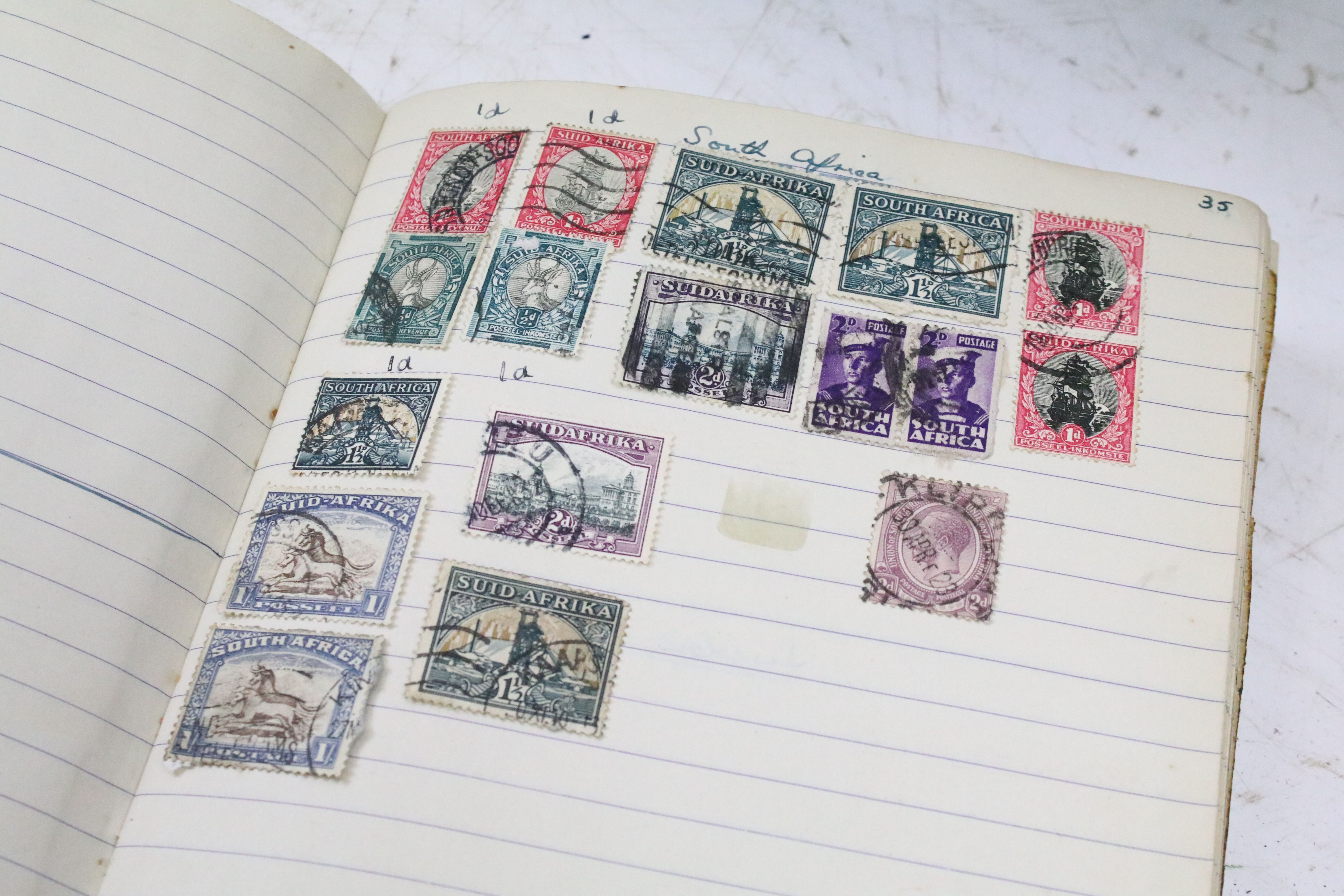 Collection of stamps to include an album including a good selection of George VI definitives, - Image 6 of 24