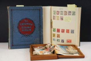 Collection of British, world & Commonwealth stamps contained within two albums (featuring