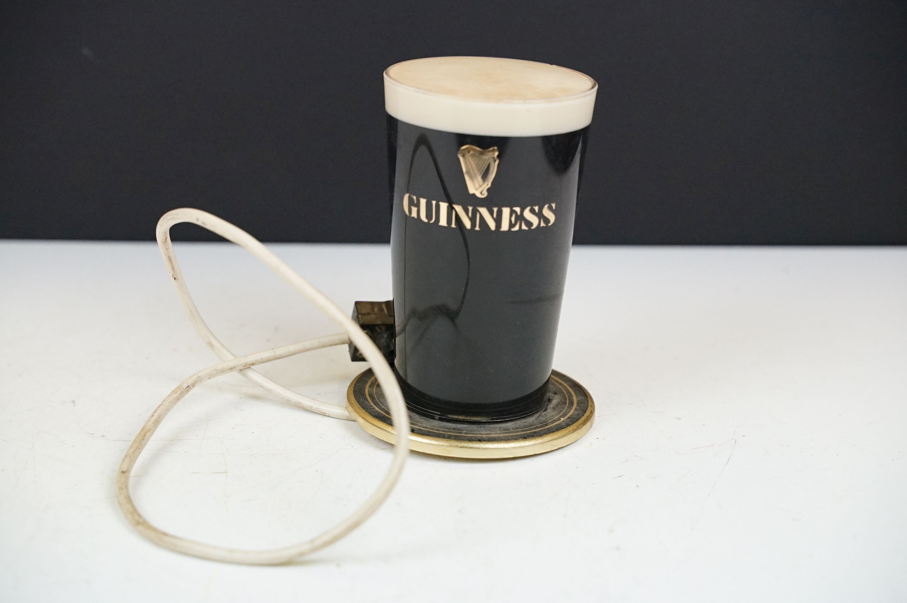 Vintage Guinness advertising wall light in the form of a pint of Guinness together with two beer - Image 9 of 11