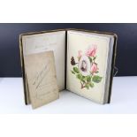 Victorian 'Album des Roses' photograph album by Marcus War of London, housing Victorian