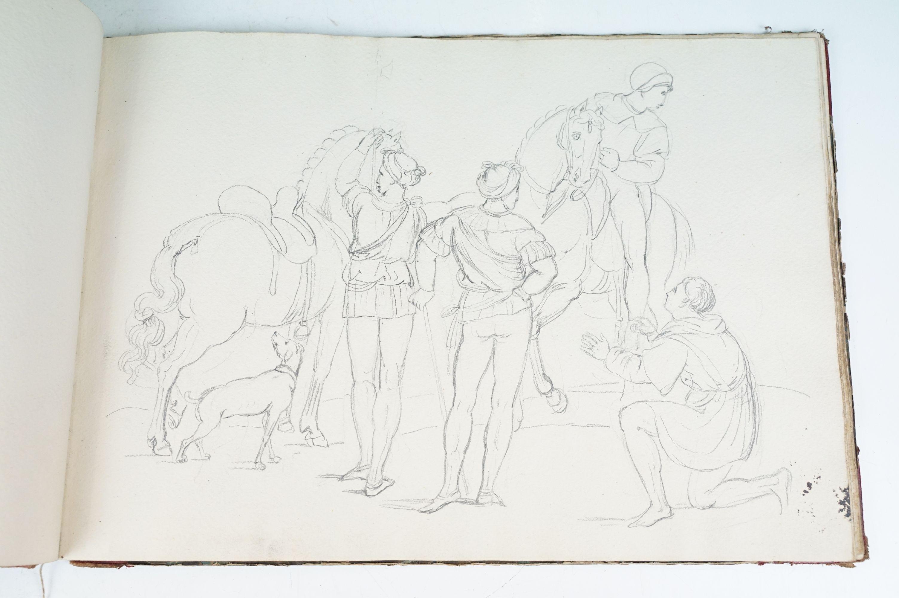 A sketch book containing various pencil works etc - Image 9 of 18