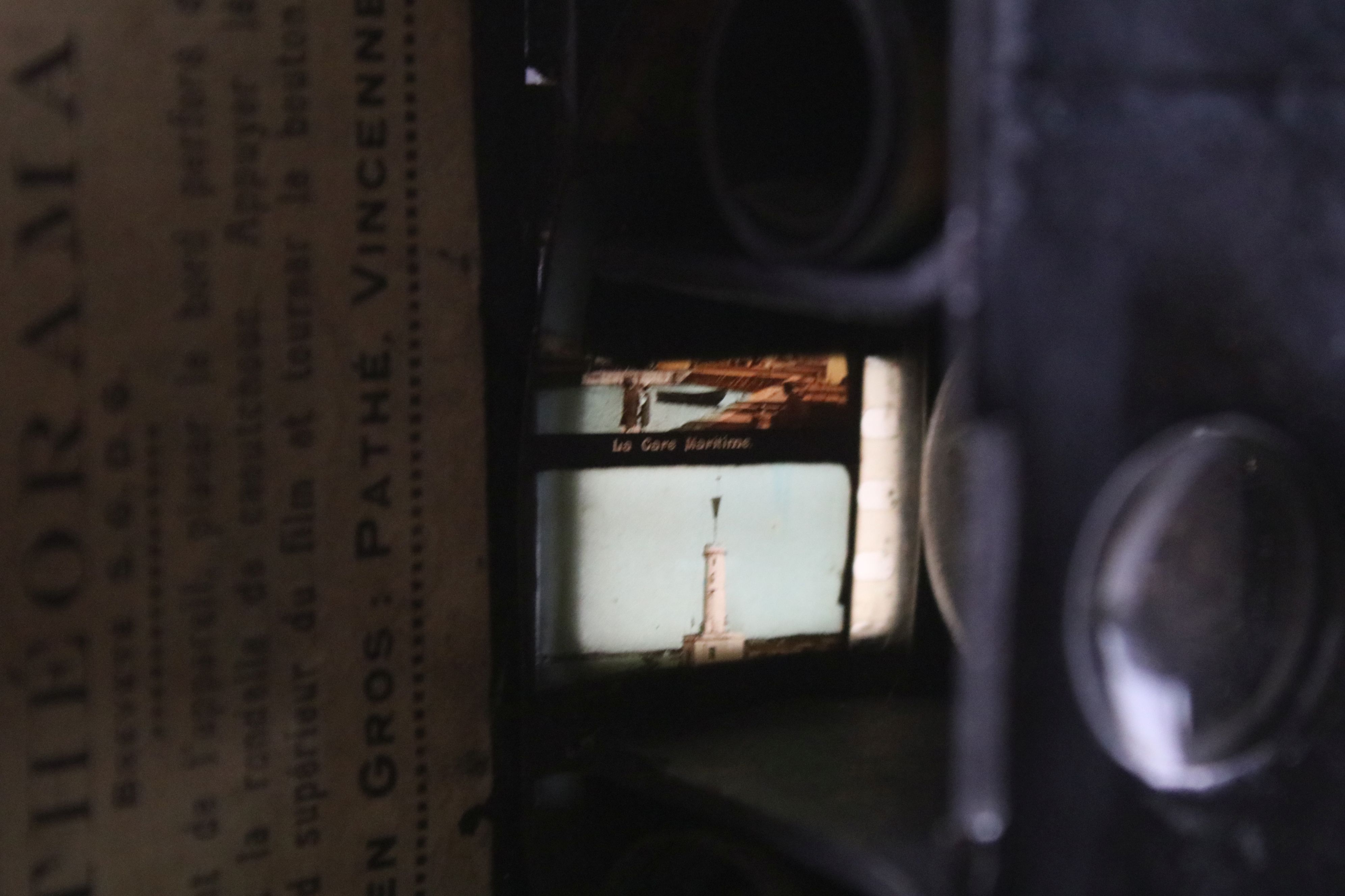 Early 20th century French ' Patheorama ' Viewer with film strip, 13cm long - Bild 4 aus 5