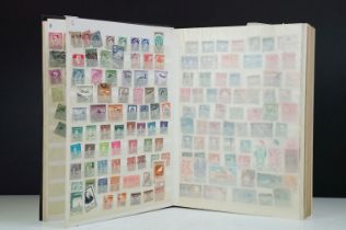 Album of world stamps mostly dating from the early 20th mid 20th Century including Hungarian,