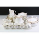 Staffordshire Bone China Royal Kent 'Golden Glory' eight setting tea & dinner service to include