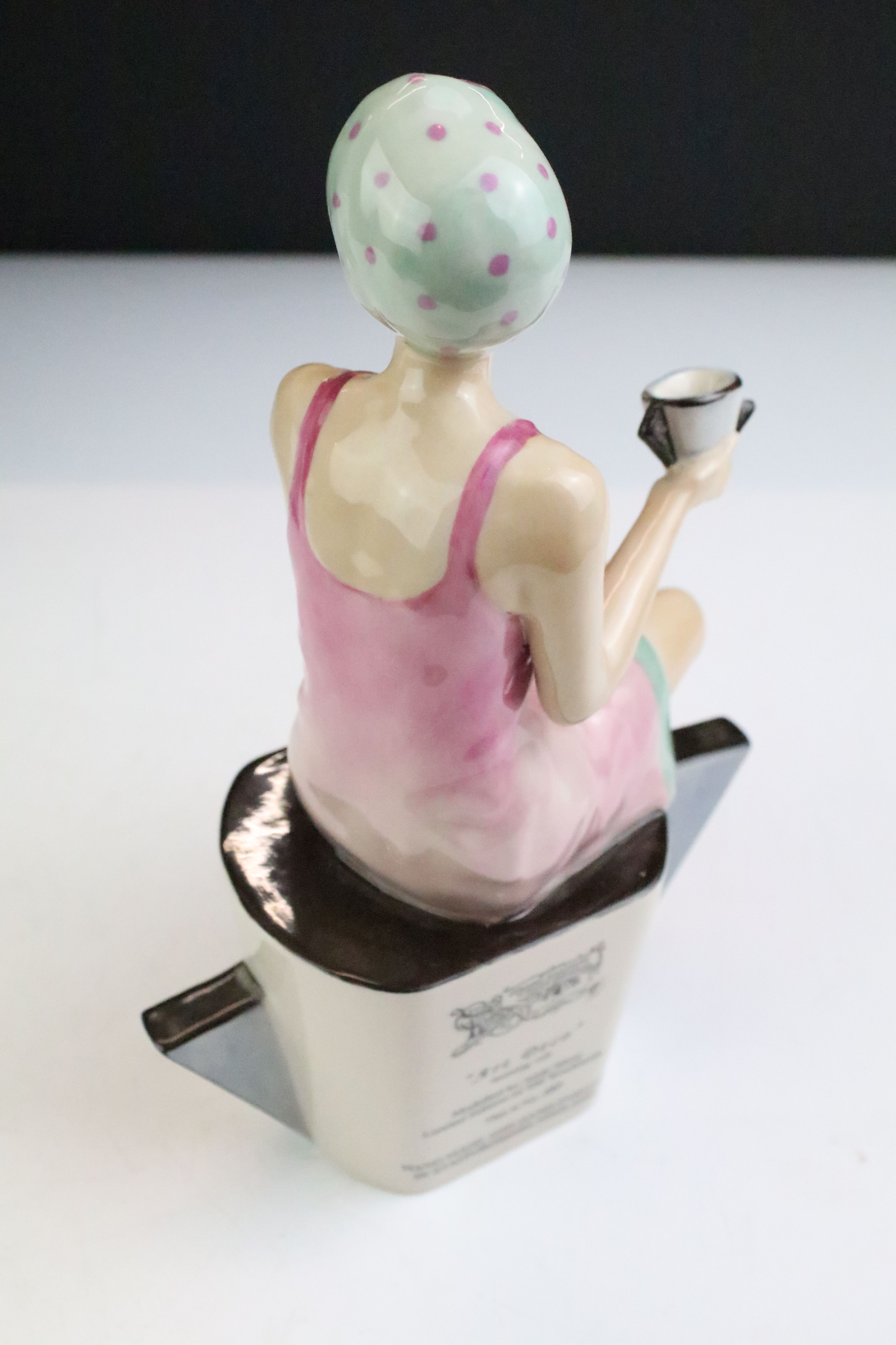 Boxed Peggy Davies Ceramics ' Art Deco Imitating Life ' ltd edn porcelain figurine, with CoA, approx - Image 3 of 5