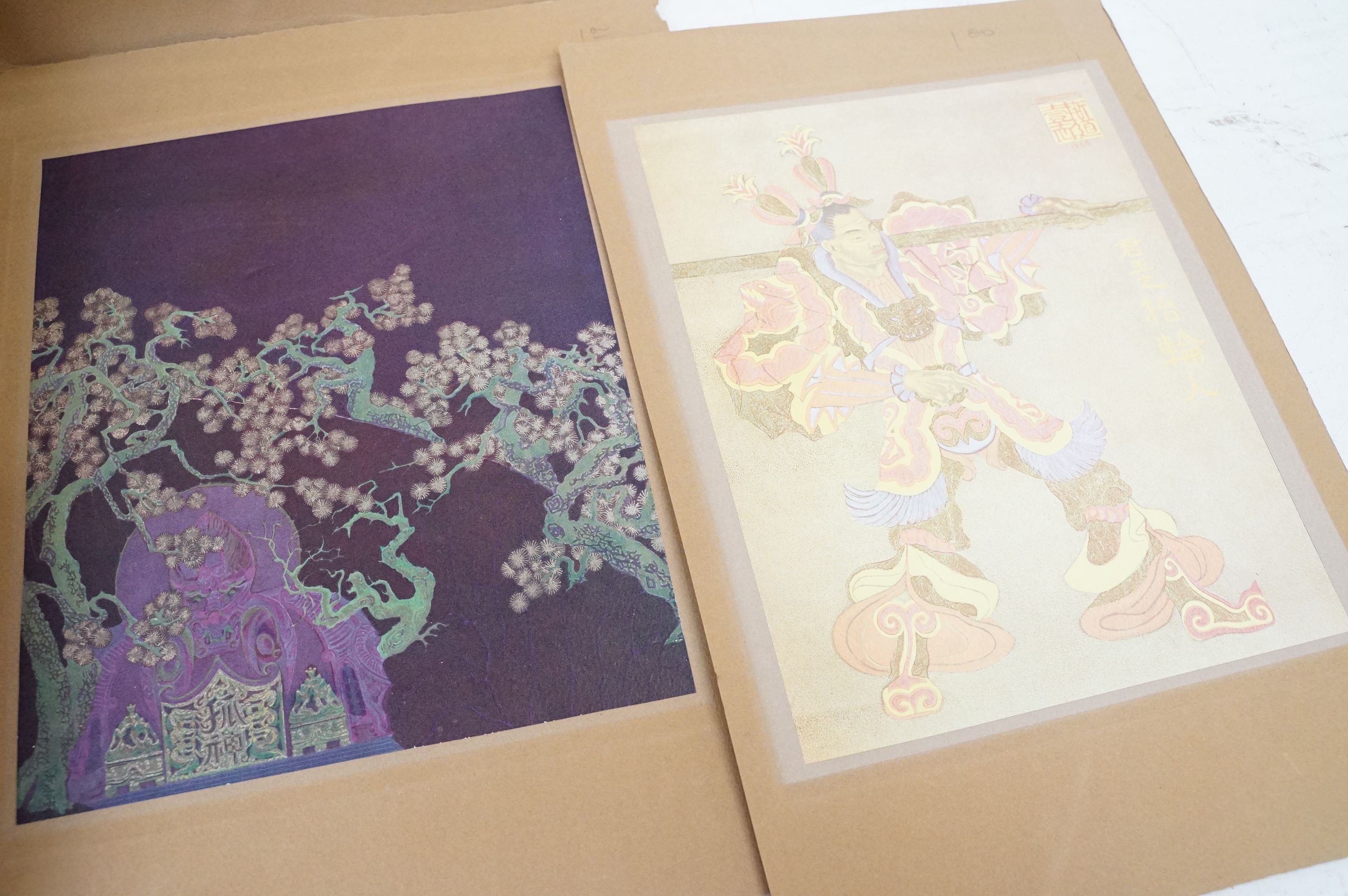 Quantity of paintings and prints to include floral illustrations, landscape painting etc. - Image 2 of 13