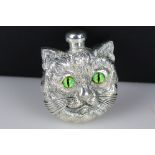 Interesting perfume bottle in the Louis Wain style, stamped 800