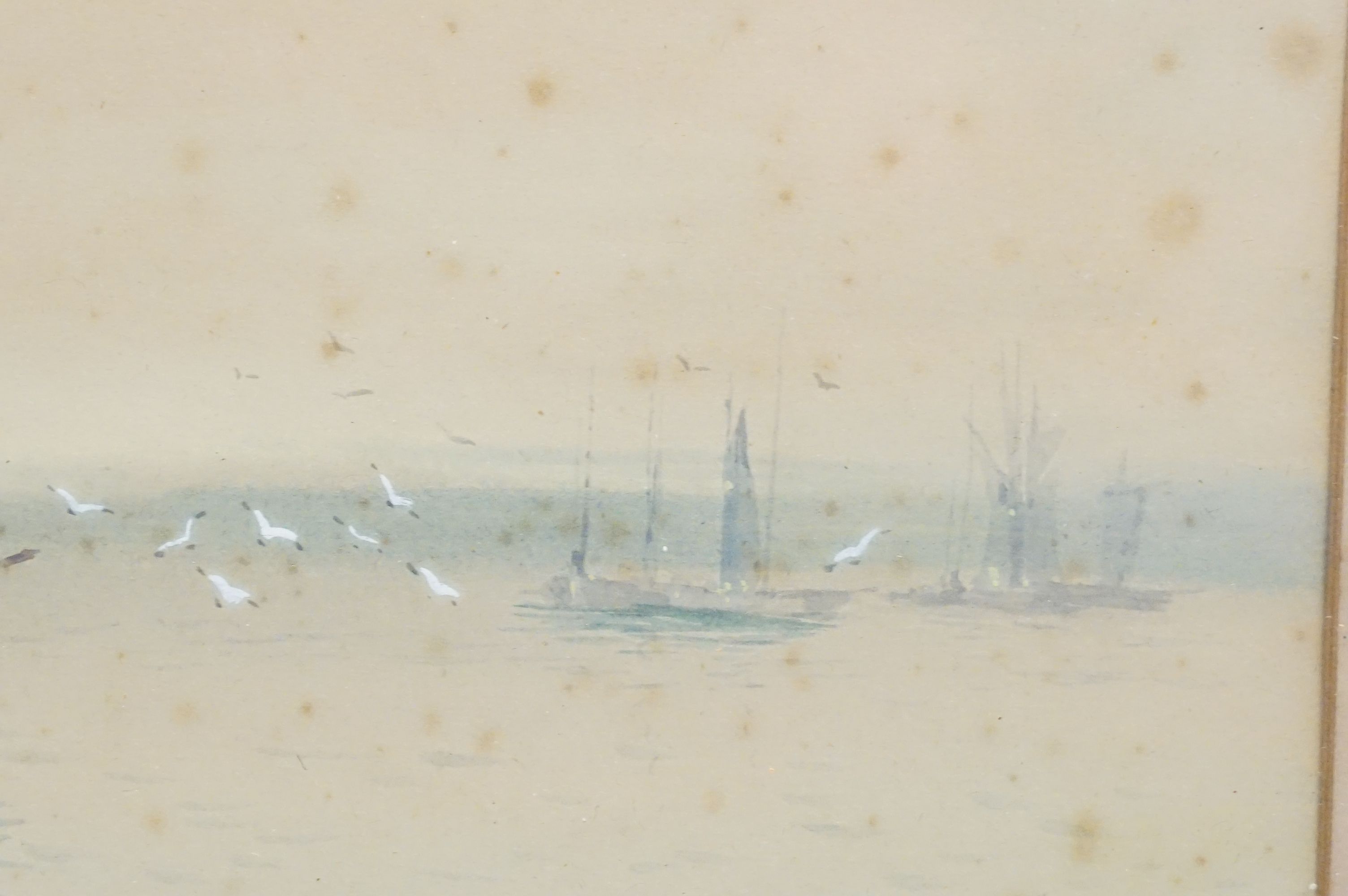 Two 19th Century framed watercolours of fishing scenes - Image 4 of 8