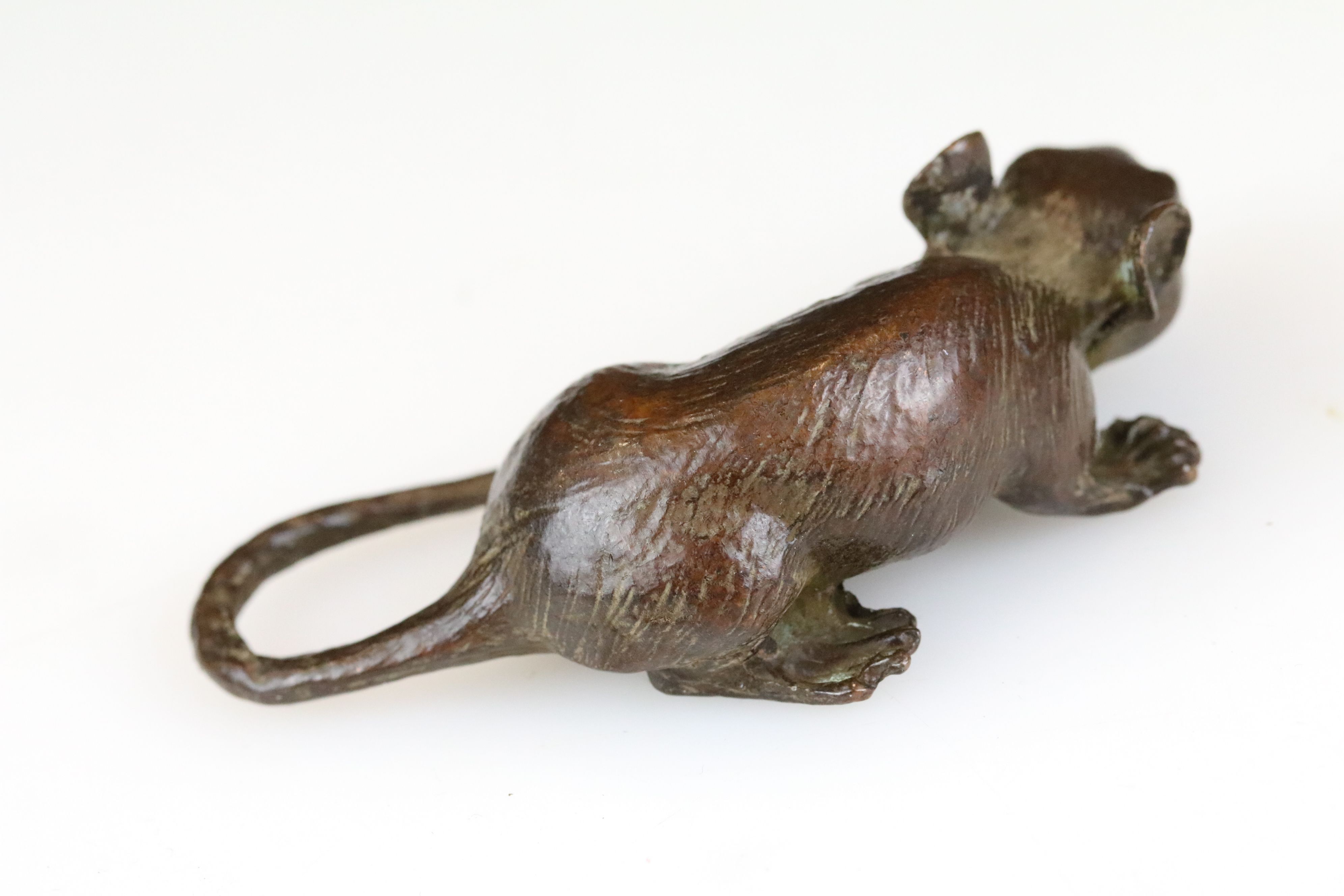 An ornamental Chinese Bronze figure of a Rat. - Image 2 of 2