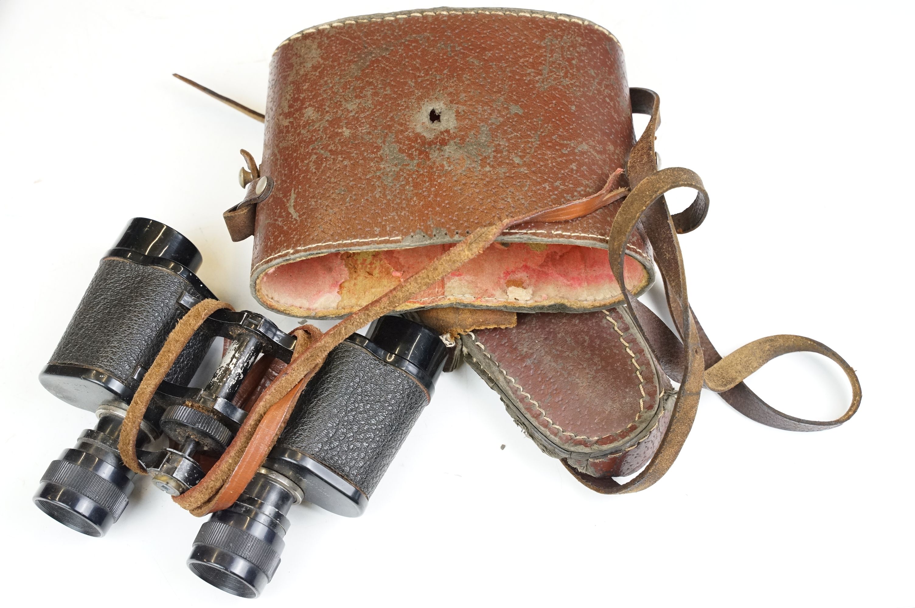 Two pairs of binoculars to include a pair of Carl Zeiss Jena binoculars, a pair of Lieberman & Gortz - Image 2 of 9