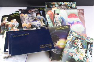 Collection of Moorcroft Collectors Club newsletters (circa 1990's-2000's), Moorcroft catalogues