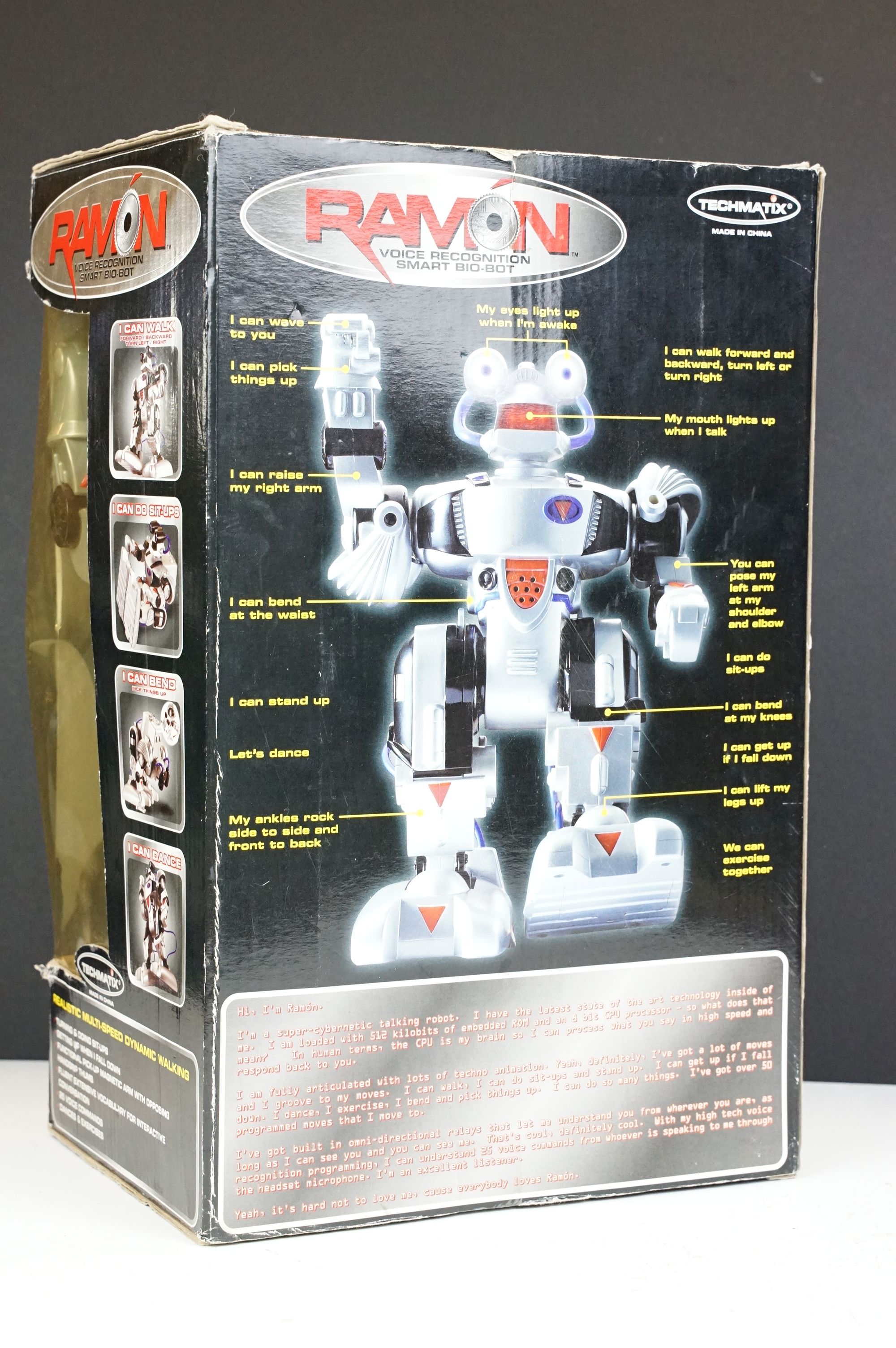 Boxed Ramon voice recognition smart bio bot robot in original packaging. - Image 5 of 5