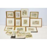 Samuel Poole (Late 19th century) - A collection of framed & unframed watercolours to include