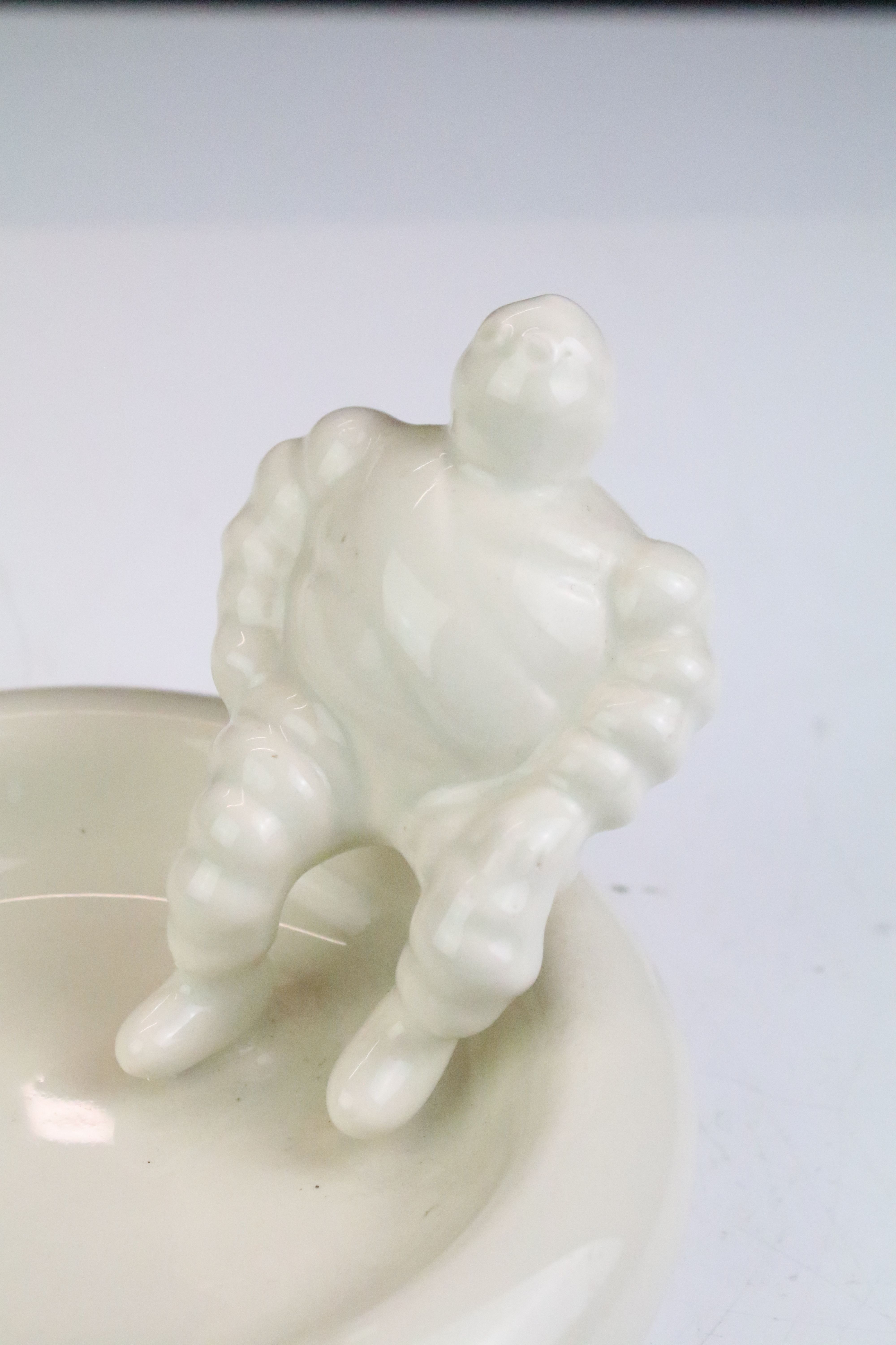 Original Michelin Man Ceramic Ashtray surmounted by a seated Mr Bidendum, 13.5cm wide - Image 2 of 3