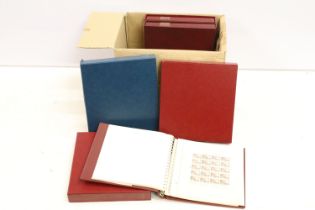 Five Jersey stamp albums to include three albums of mint Jersey stamp sheets, the two other albums