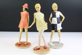 Peter Mook for Minster Giftware - Three Originalities 'Stylish Times' lady figurines to include
