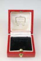 Vintage Cartier ring box, approx 4.5cm wide