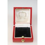 Vintage Cartier ring box, approx 4.5cm wide