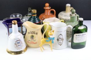 Collection of Breweriana assorted ceramics to include a stone Jeroboam Royal Blend Whisky decanter,