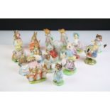 Collection of 22 boxed & unboxed Beatrix potter porcelain figures, mostly Beswick, also featuring