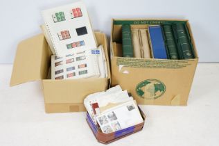 Collection of mounted world stamps (mostly mid 20th Century), collection of loose kilo ware,