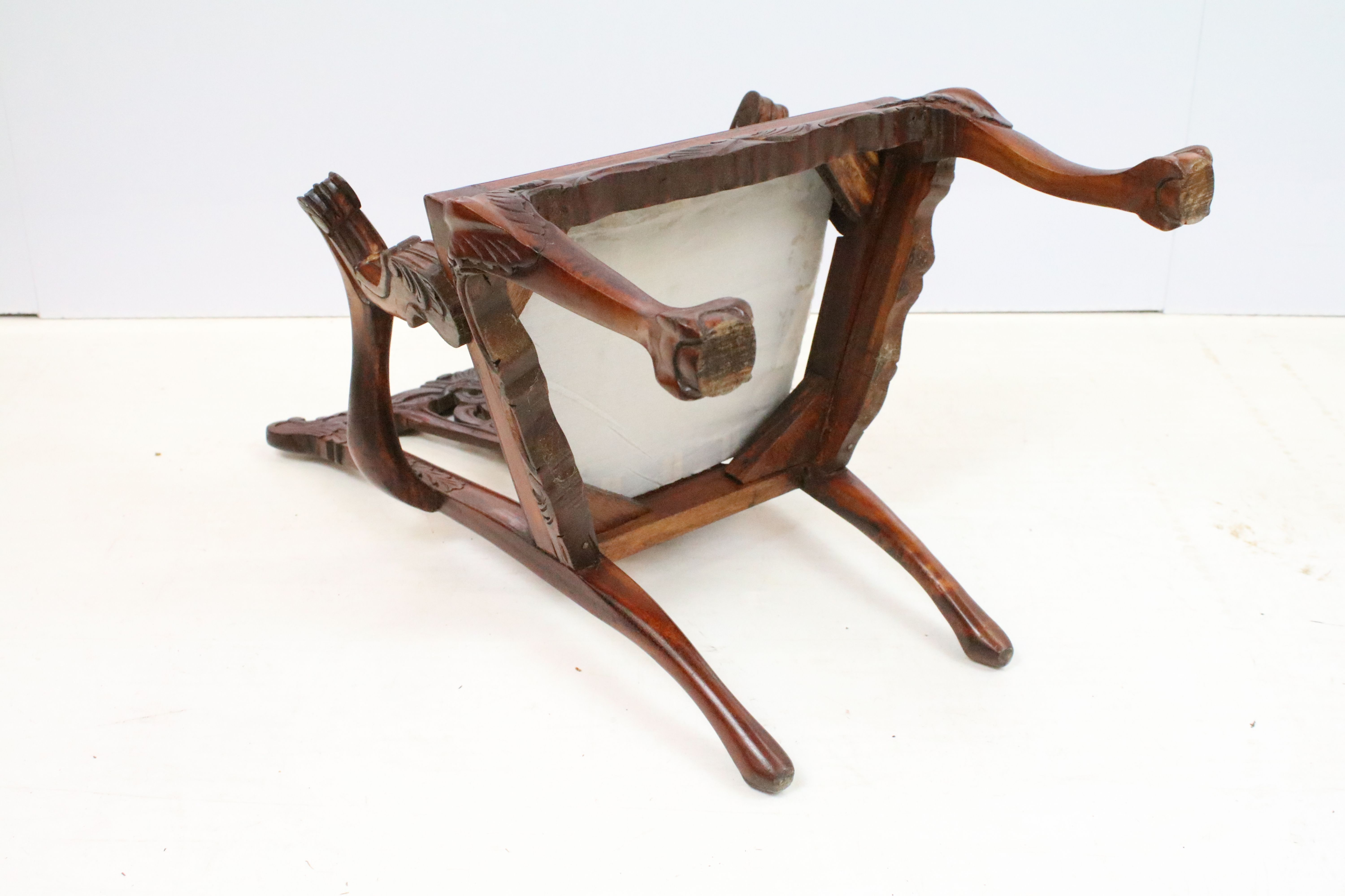 20th Century miniature chair with pierced black splat, drop in seat and ball and claw feet. - Image 4 of 5