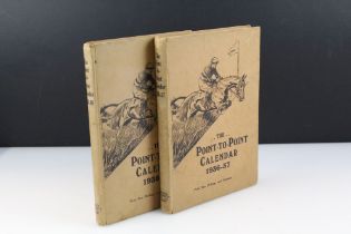 Two Editions ' The Point-to-Point Calendar ' for the seasons 1936-37 and 1938-39, published by