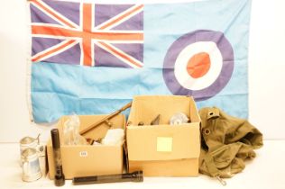 Collection of assorted collectables to include a pair of limited edition RAF tankards, Heroes of the