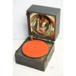 Early 20th Century Decca portable gramophone in case.