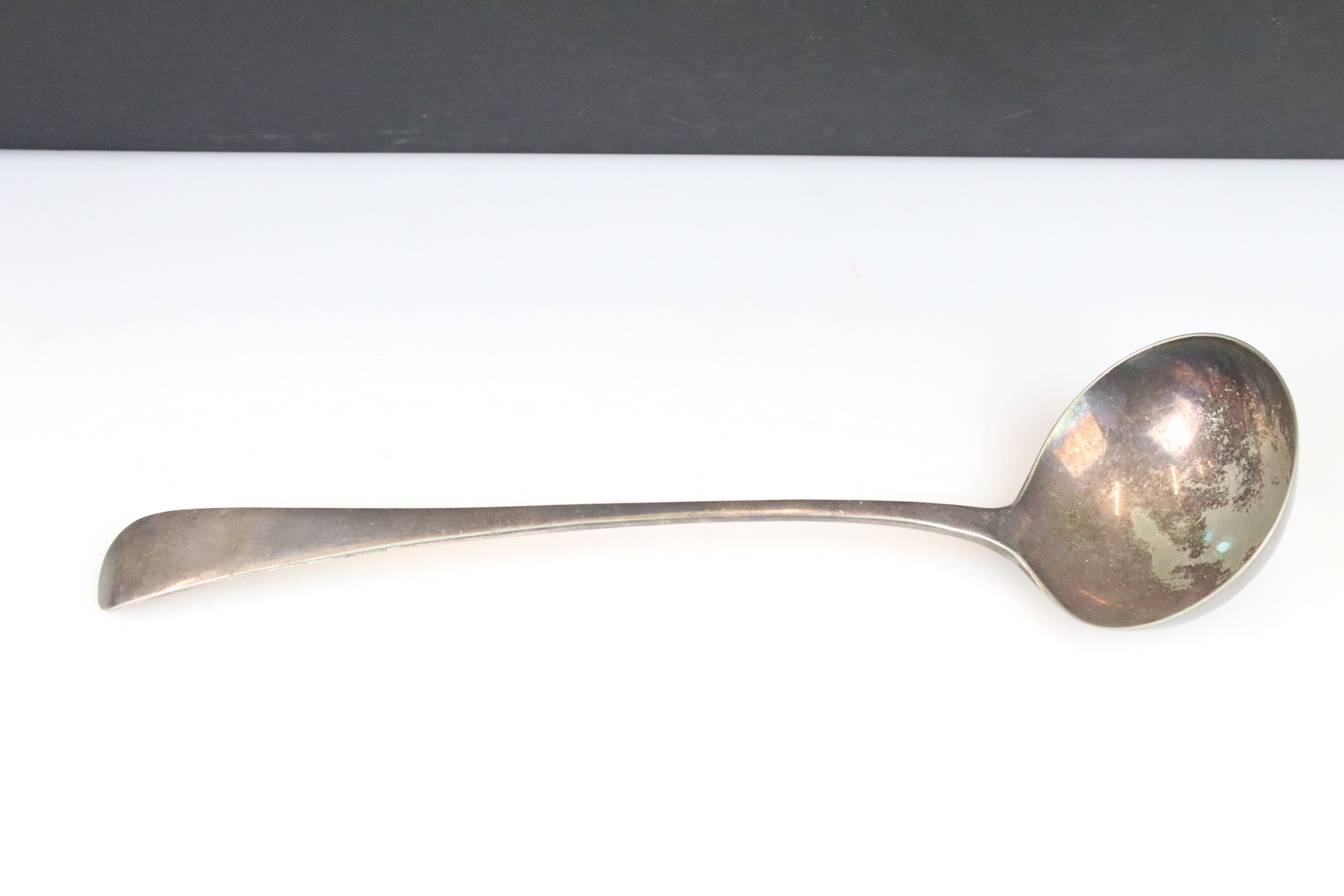 A silver plated meat skewer together with a silver plated ladle - Image 5 of 5