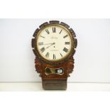 Early 20th Century Spring London pendulum wall clock having a round face with roman numerals to