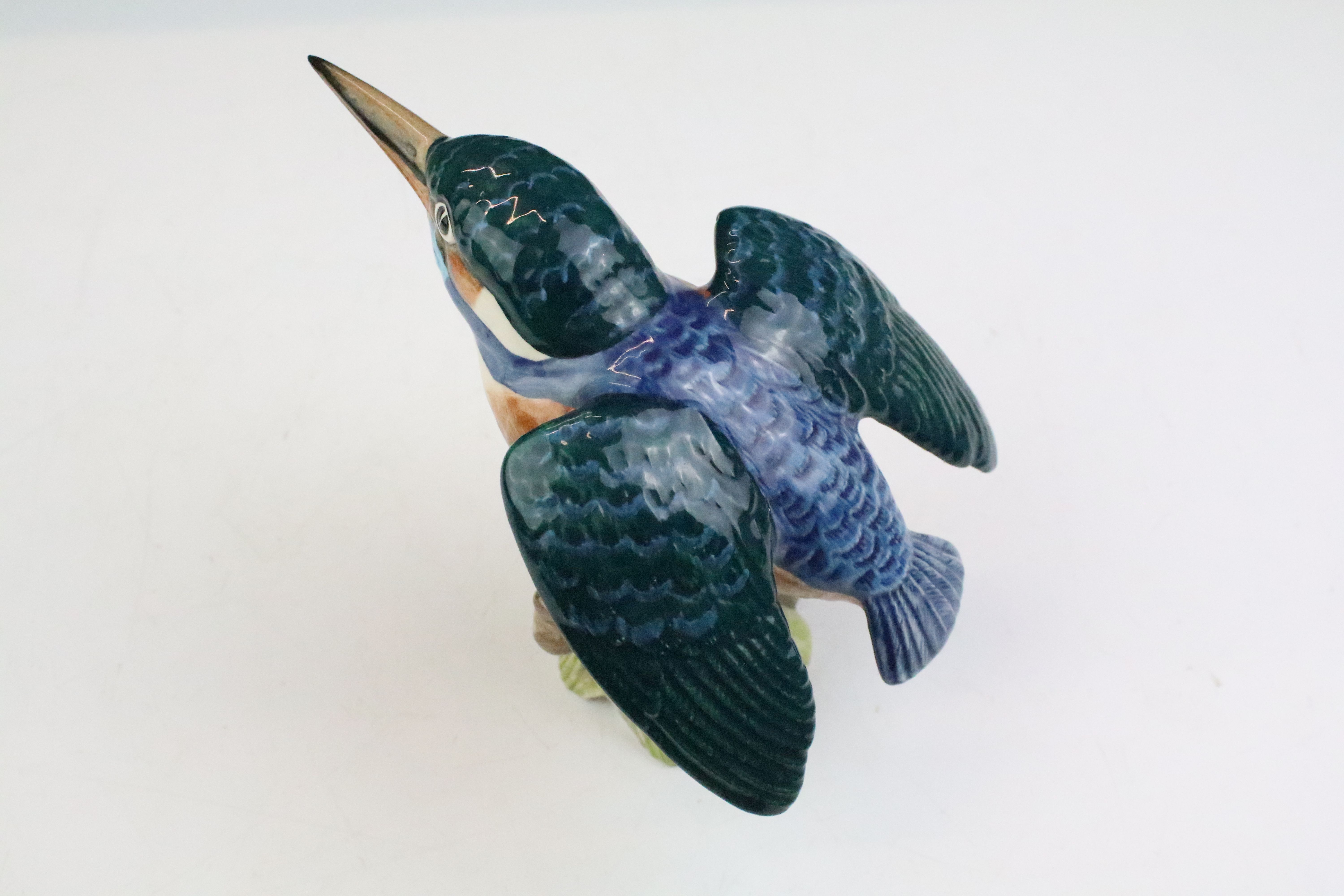 Beswick porcelain model of a Kingfisher, printed mark to base, approx 11.5cm high - Image 2 of 3