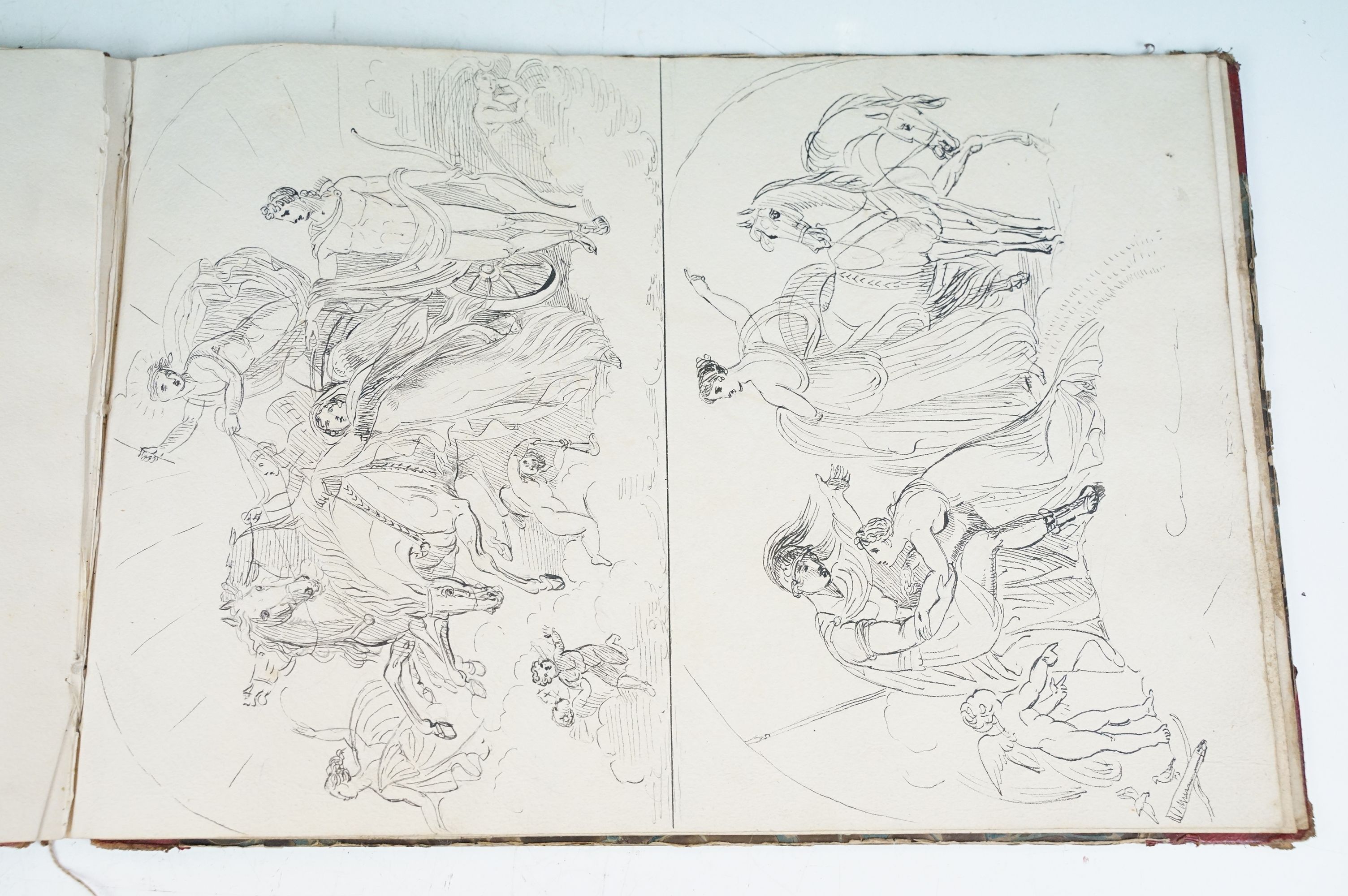 A sketch book containing various pencil works etc - Image 15 of 18