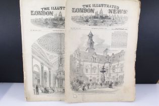 Two Copies of The Illustrated London News to include No. 489 and 508, dated 1851, featuring The