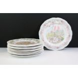 Royal Doulton Brambly Hedge plates, comprising: two sets of Spring, Summer, Autumn and Winter