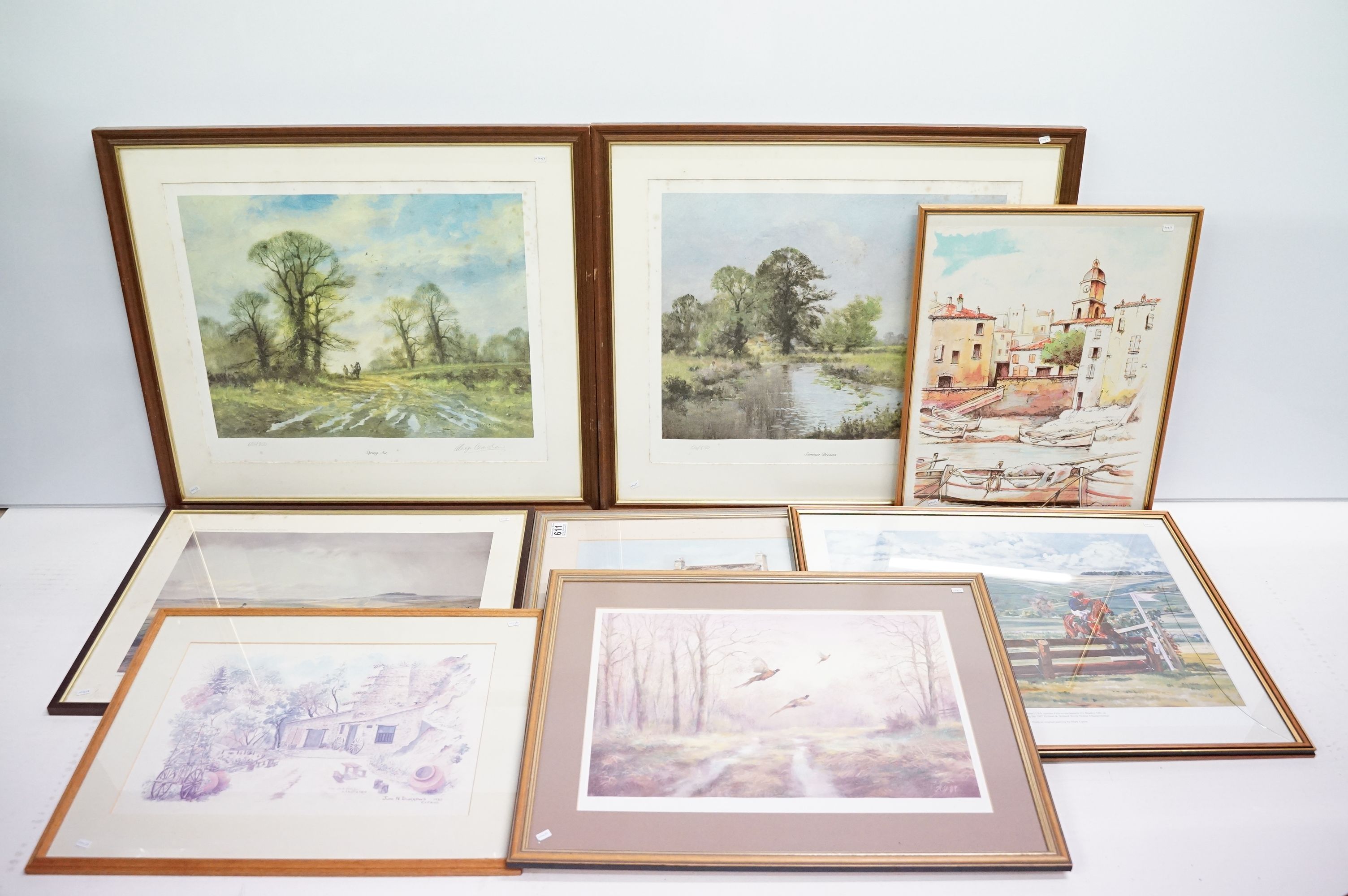 Four Limited Edition signed prints to include Alwyn Crawshaw 'Summer Dreams' and 'Spring Air',