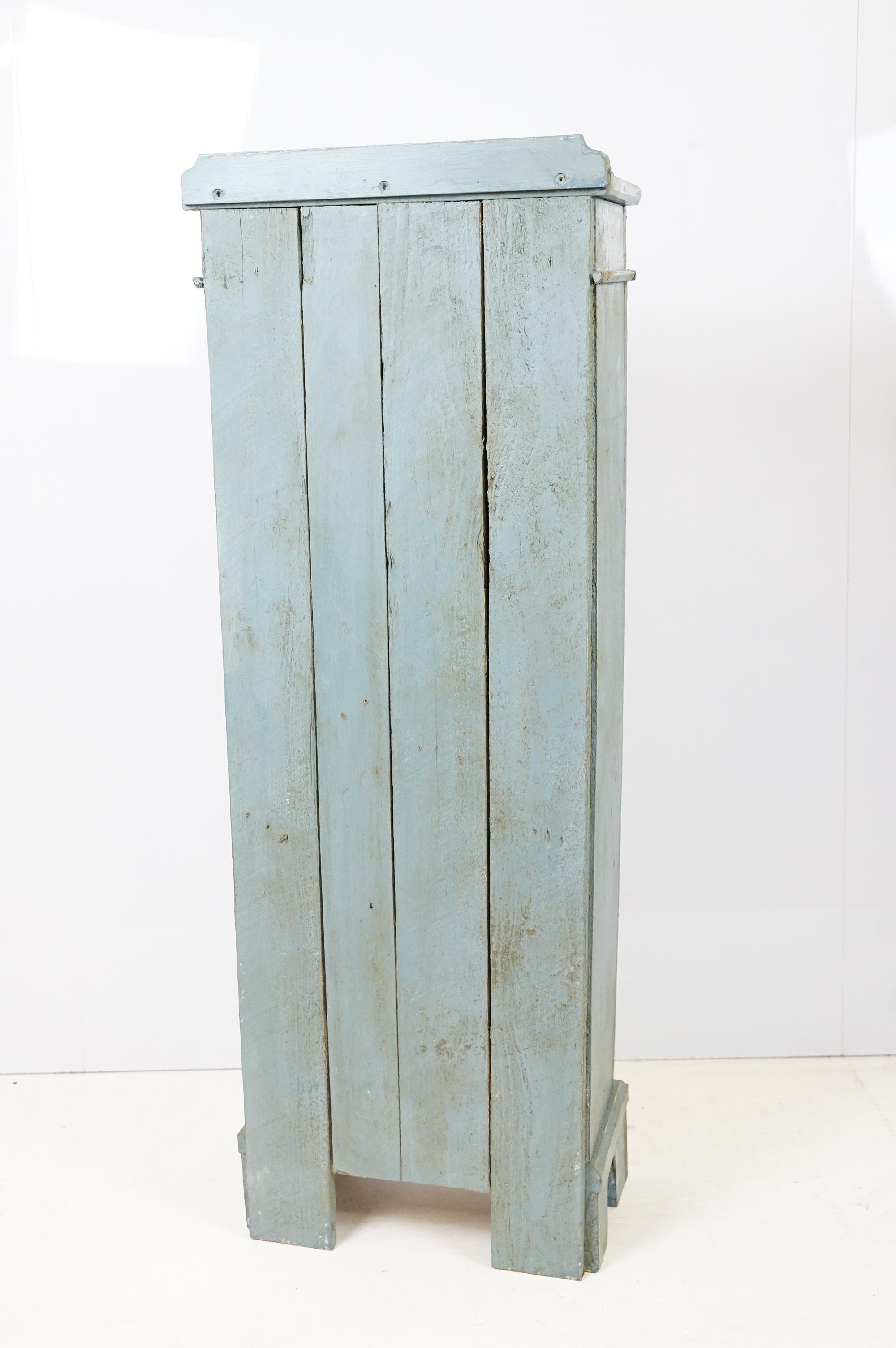 Tall narrow pine cupboard. Measures 110 x 40 x 20cm. - Image 9 of 9
