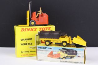 Two boxed French Dinky diecast models to include 567 Chasse-Neige Unimig Mercedes Benz Snowplough in