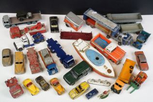 Collection of various play worn Mid 20th C onwards diecast models to include Dinky Foden Truck in