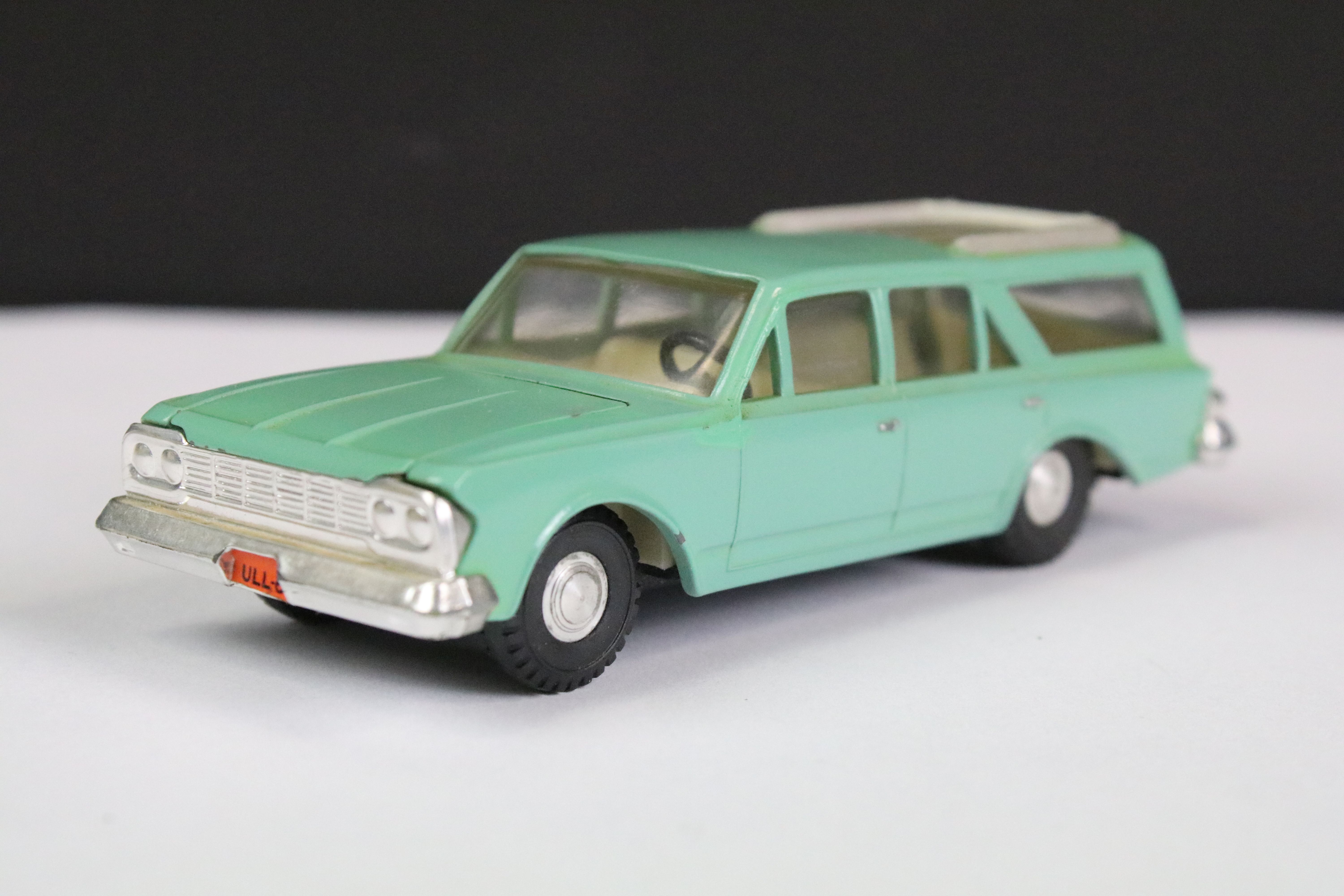 Boxed Hong Kong Dinky 57/006 Rambler Classic diecast model in pale green with silver roof and - Image 2 of 5