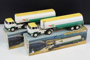 Two boxed Dinky Supertoys 887 Unic Tractor with Air BP Tanker diecast models, both diecast vg with