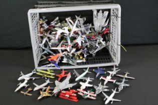 Around 100 diecast model planes to include ERTL, Matchbox Skybusters, Corgi Aviation Archive,