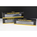Three cased Graham Farish by Bachmann N gauge locomotives to include 371-178A Class 40 Diesel